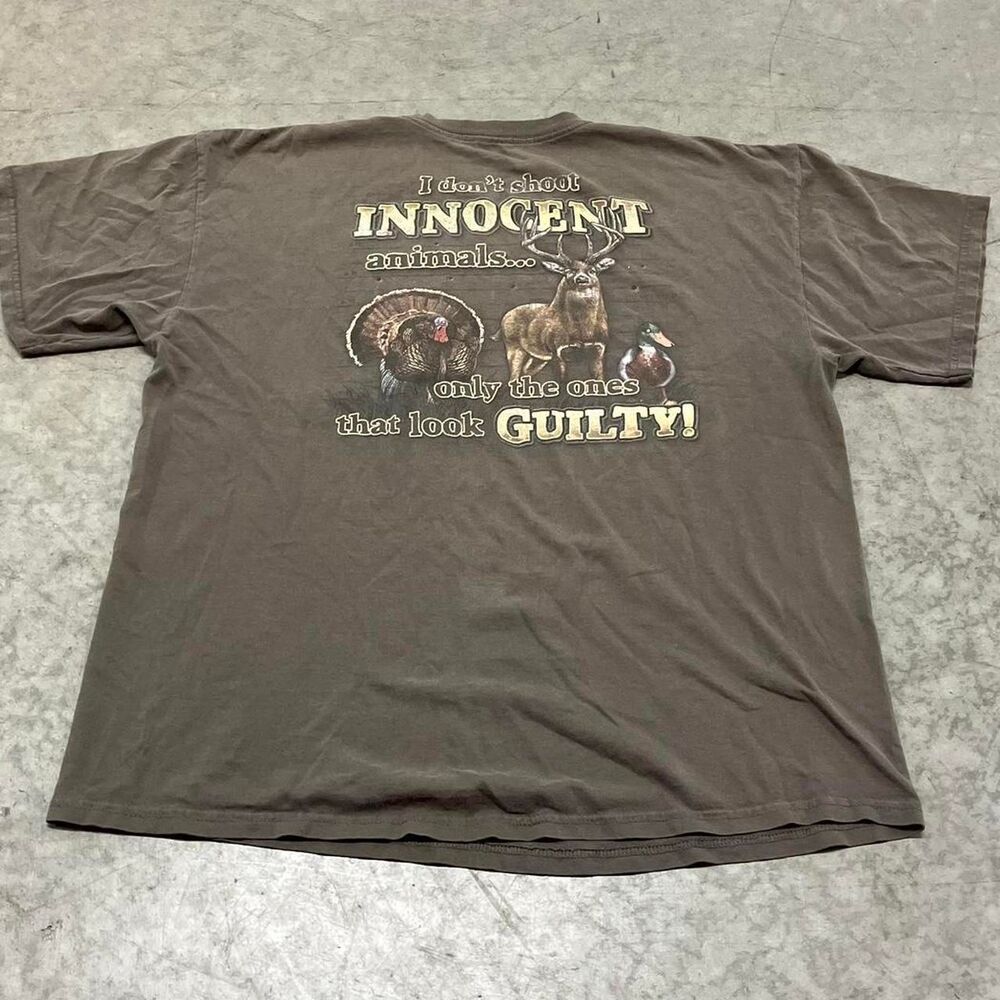 American-vintage Men's Brown and Grey T-shirt